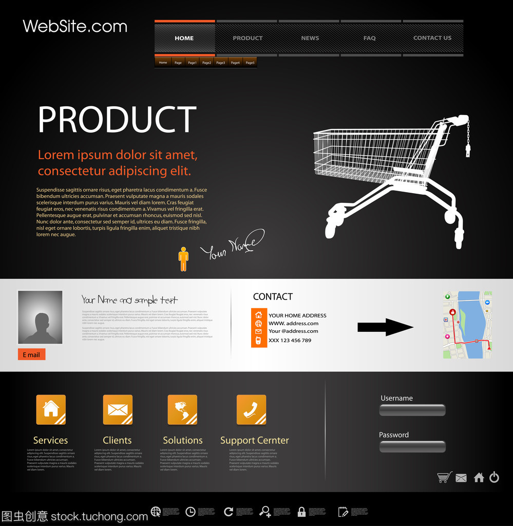 網(wǎng)頁和網(wǎng)站設(shè)計(jì)的核心內(nèi)容模板