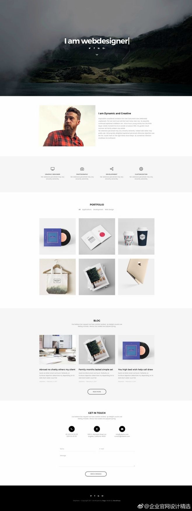 極簡至臻 一款專為設(shè)計師打造的個人網(wǎng)站設(shè)計作品